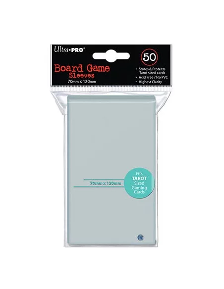 es::Fundas cartas juego de tablero tamaño Tarot 50 fundas transparentes Ultra Pro