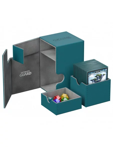 es::Ultimate Guard Flip´n´Tray Deck Case 100+ Caja de Cartas Tamaño Estándar XenoSkin Gasolina Azul