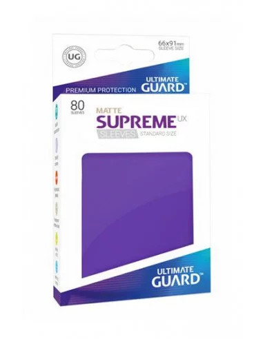 es::Ultimate Guard Supreme UX Sleeves Fundas de Cartas Tamaño Estándar Violeta Mate 80