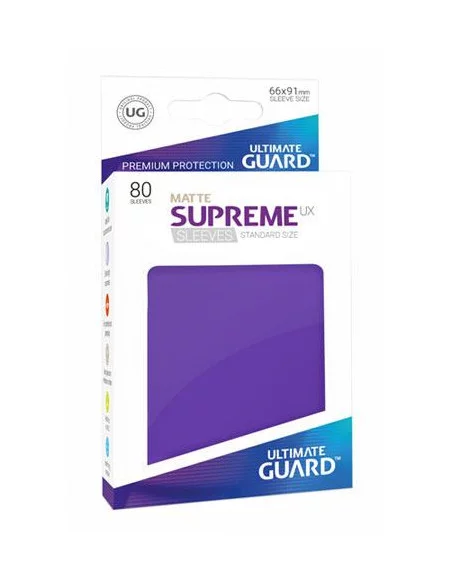 es::Ultimate Guard Supreme UX Sleeves Fundas de Cartas Tamaño Estándar Violeta Mate 80