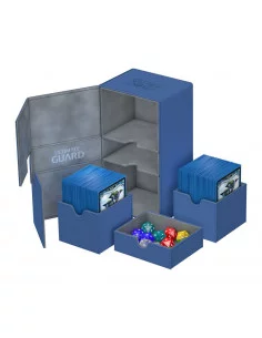 es::Ultimate Guard Twin Flip´n´Tray Deck Case 200+ Caja de Cartas Tamaño Estándar XenoSkin Azul