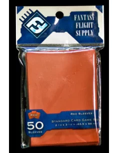 es::Fundas para cartas Color rojo Fantasy Flight. 50 unidades