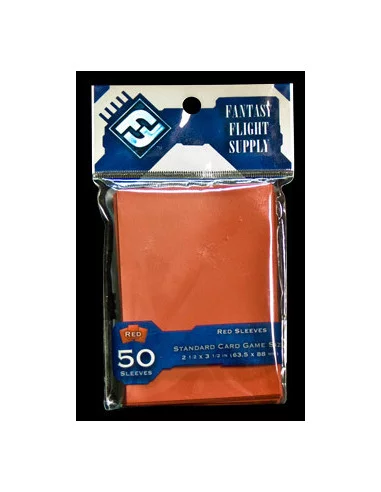 es::Fundas para cartas Color rojo Fantasy Flight. 50 unidades