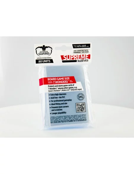 es::Ultimate Guard Supreme Sleeves Fundas de Cartas 7 Wonders™ 80