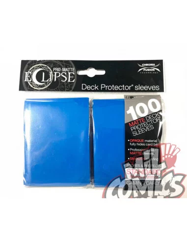es::PRO-Matte Eclipse Pacific Blue Deck Protector sleeves 100