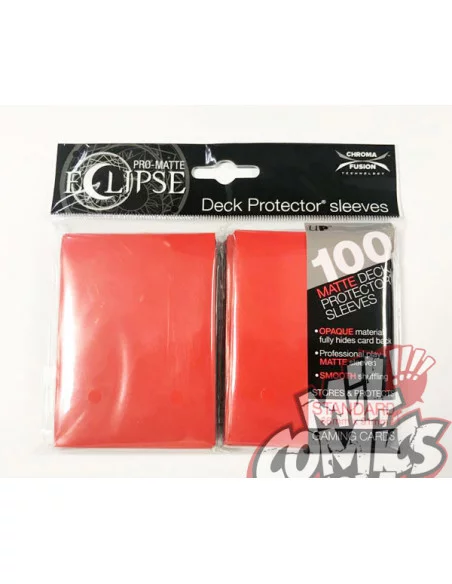 es::PRO-Matte Eclipse Apple Red Deck Protector sleeves 100