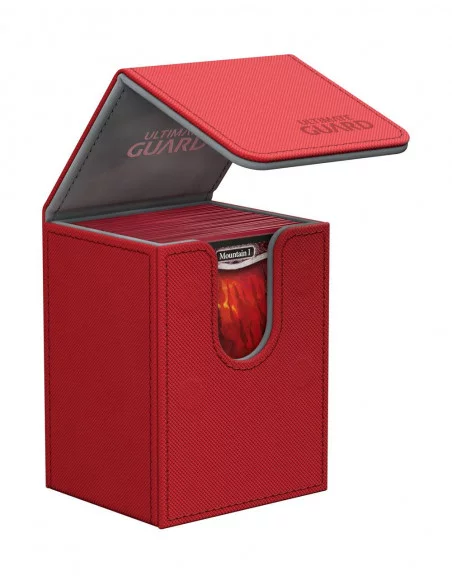 es::Ultimate Guard Flip Deck Case 80+ Caja de Cartas Tamaño Estándar XenoSkin Rojo