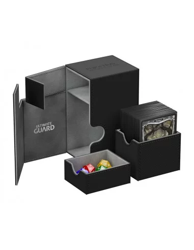es::Ultimate Guard Flip´n´Tray Deck Case 80+ Caja de Cartas Tamaño Estándar XenoSkin Negro
