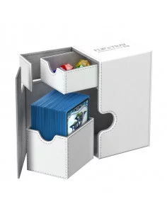 es::Ultimate Guard Flip´n´Tray Deck Case 80+ Caja de Cartas Tamaño Estándar XenoSkin Blanco
