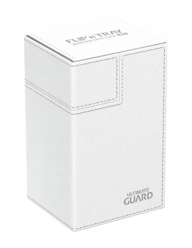 es::Ultimate Guard Flip´n´Tray Deck Case 80+ Caja de Cartas Tamaño Estándar XenoSkin Blanco