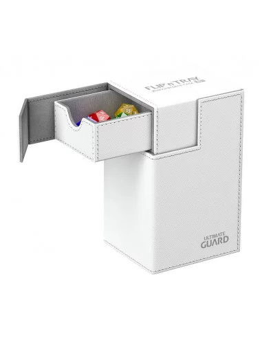es::Ultimate Guard Flip´n´Tray Deck Case 80+ Caja de Cartas Tamaño Estándar XenoSkin Blanco