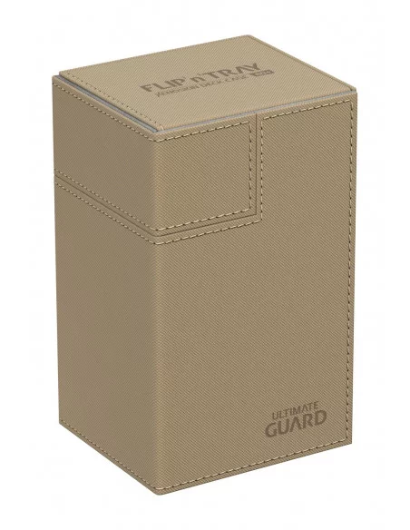 es::Ultimate Guard Flip´n´Tray Deck Case 80+ Caja de Cartas Tamaño Estándar XenoSkin Beige