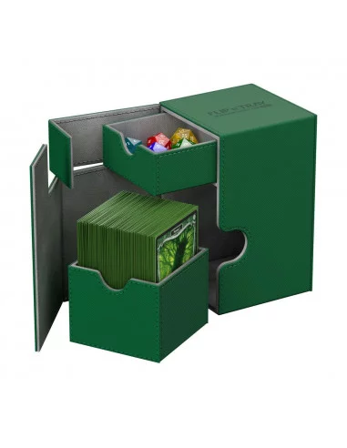 es::Ultimate Guard Flip´n´Tray Deck Case 100+ Caja de Cartas Tamaño Estándar XenoSkin Verde