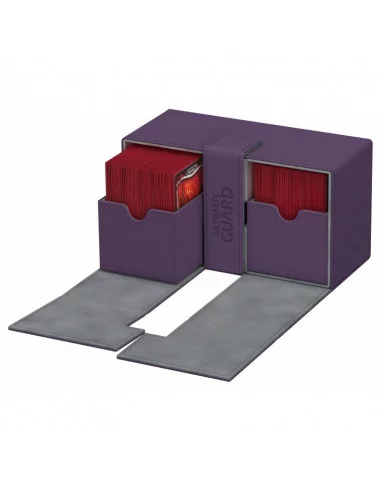 es::Ultimate Guard Twin Flip´n´Tray Deck Case 200+ Caja de Cartas Tamaño Estándar XenoSkin Violeta