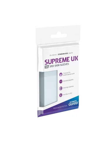 es::Ultimate Guard Supreme UX 3rd Skin Sleeves Tamaño Estándar Transparente 50