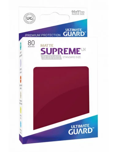 es::Ultimate Guard Supreme UX Sleeves Fundas de Cartas Tamaño Estándar Borgoña Mate 80