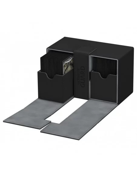 es::Ultimate Guard Twin Flip´n´Tray Deck Case 160+ Caja de Cartas Tamaño Estándar XenoSkin Negro