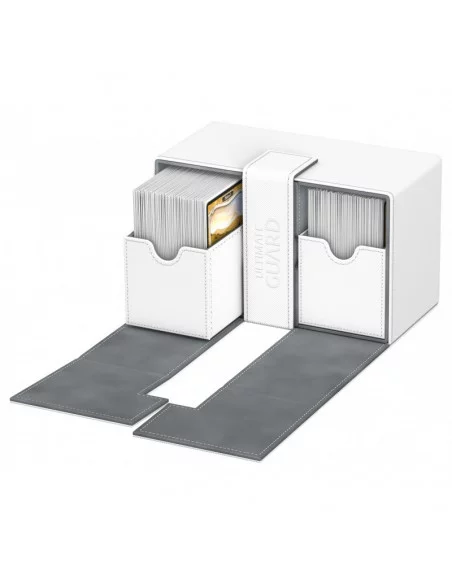 es::Ultimate Guard Twin Flip´n´Tray Deck Case 160+ Caja de Cartas Tamaño Estándar XenoSkin Blanco