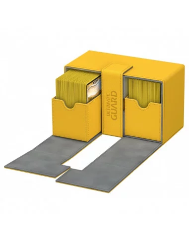 es::Ultimate Guard Twin Flip´n´Tray Deck Case 160+ Caja de Cartas Tamaño Estándar XenoSkin Ámbar