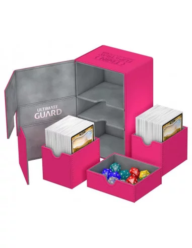 es::Ultimate Guard Twin Flip´n´Tray Deck Case 160+ Tamaño Estándar XenoSkin™ Fucsia