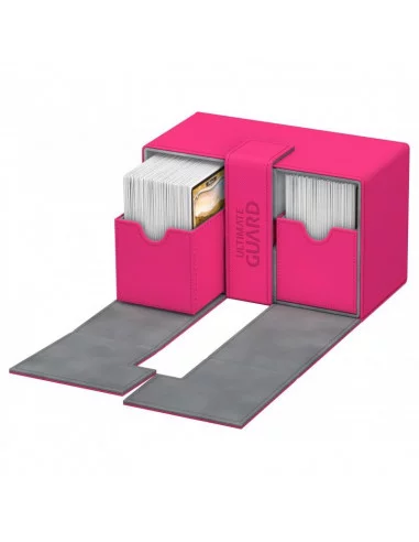es::Ultimate Guard Twin Flip´n´Tray Deck Case 160+ Tamaño Estándar XenoSkin™ Fucsia