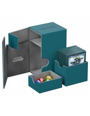es::Ultimate Guard Flip´n´Tray Deck Case 80+ Tamaño Estándar XenoSkin™ Gasolina Azul