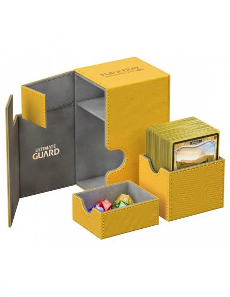 es::Ultimate Guard Flip´n´Tray Deck Case 80+ Tamaño Estándar XenoSkin™ Ámbar