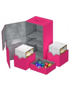 es::Ultimate Guard Twin Flip´n´Tray Deck Case 200+ Tamaño Estándar XenoSkin™ Fucsia