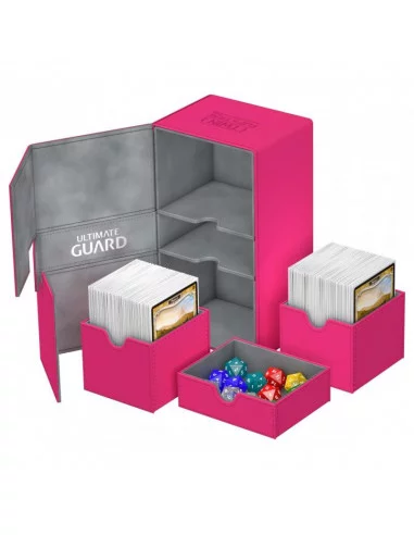 es::Ultimate Guard Twin Flip´n´Tray Deck Case 200+ Tamaño Estándar XenoSkin™ Fucsia