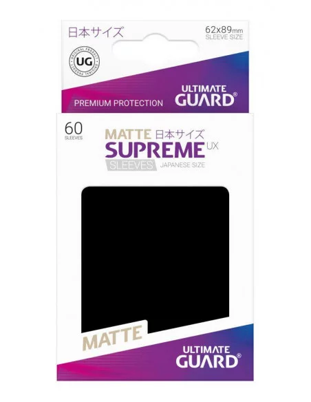es::Ultimate Guard Supreme UX Sleeves Fundas de Cartas Tamaño Japonés Negro Mate 60
