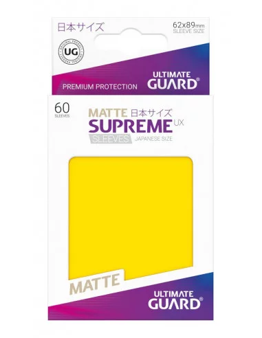 es::Ultimate Guard Supreme UX Sleeves Fundas de Cartas Tamaño Japonés Amarillo Mate 60