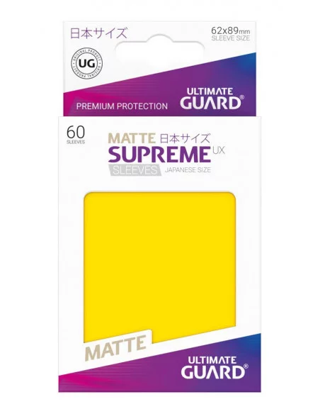 es::Ultimate Guard Supreme UX Sleeves Fundas de Cartas Tamaño Japonés Amarillo Mate 60