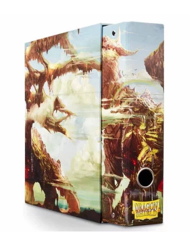 es::Dragon Shield Álbum Ocre oscuro 3 Anillas con slipcase para hojas con bolsillos