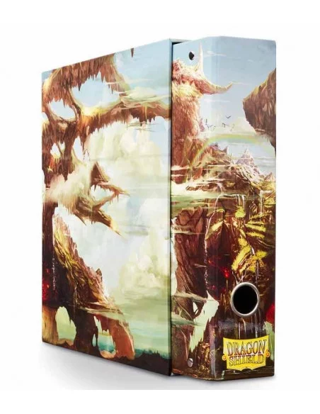 es::Dragon Shield Álbum Ocre oscuro 3 Anillas con slipcase para hojas con bolsillos