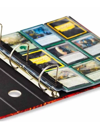 es::Dragon Shield Álbum Ocre oscuro 3 Anillas con slipcase para hojas con bolsillos