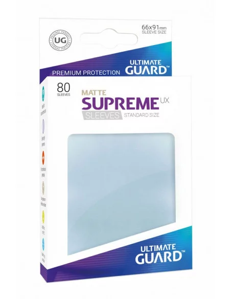 es::Ultimate Guard Supreme UX Sleeves Fundas de Cartas Tamaño Estándar Transparente Mate 80