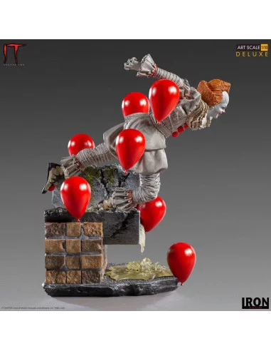 es::It Capítulo Dos Estatua 1/10 Deluxe Art Scale Pennywise 21 cm