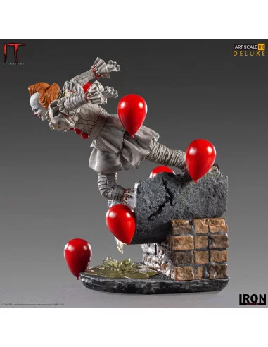 es::It Capítulo Dos Estatua 1/10 Deluxe Art Scale Pennywise 21 cm