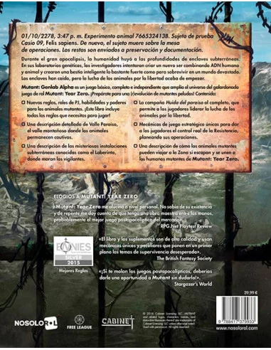 es::Mutant: Genlab Alpha - Juego de rol
