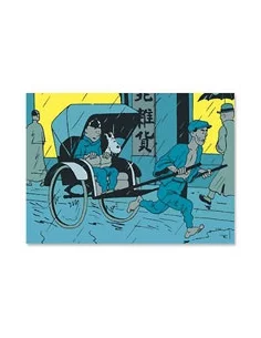 es::Póster Tintín escena - "RICKSHAW"
