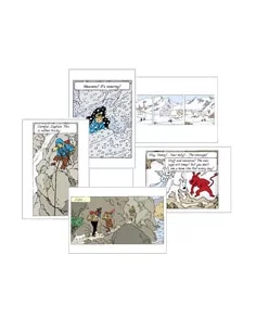 es::TINTÍN EN EL TIBET - 5 postales Tintín.