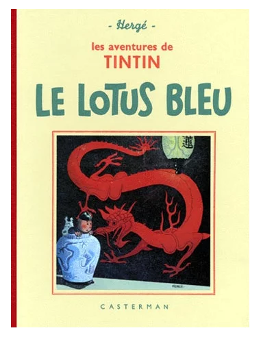es::Facsímil Tintín BN en Francés: Le Lotus Bleu