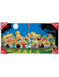 es::Astérix Banquete Póster de vidrio 60 x 30 cm