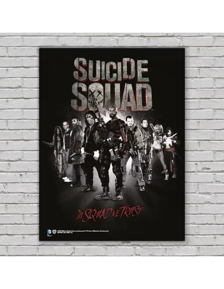 es::Escuadrón Suicida Póster de vidrio In Squad We Trust 30 x 40 cm.