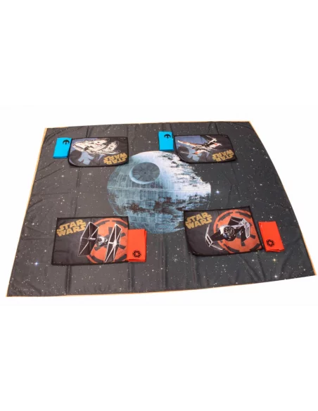es::Star Wars Set mantel + 4 salvamanteles + 4 servilletas Estrella de la Muerte