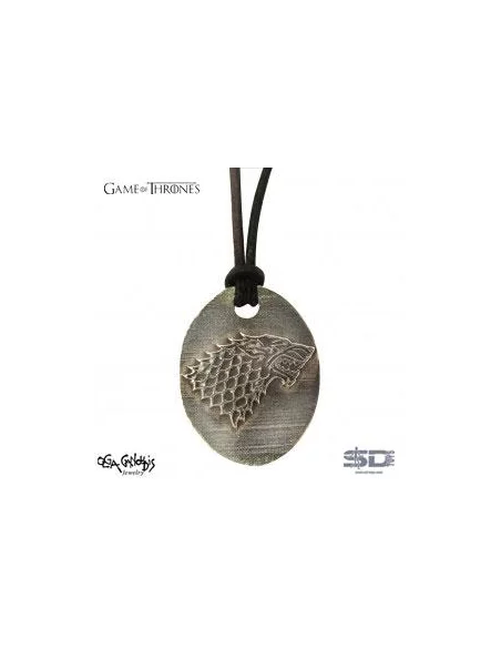 es::Juego De Tronos: Emblema Stark - Colgante De Estaño