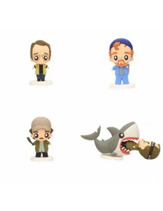 es::Tiburón Pack de 4 Minifiguras Goma Pokis 6 cm