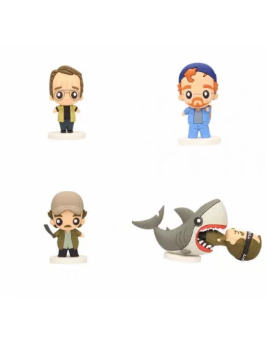 es::Tiburón Pack de 4 Minifiguras Goma Pokis 6 cm