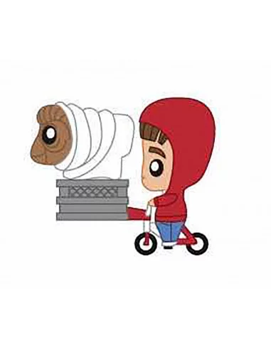 es::E.T. El Extraterrestre Minifigura Goma Pokis Elliott & E.T. on Bike 6 cm