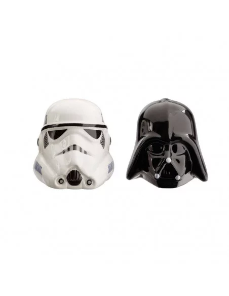 es::Star Wars Salero y Pimentero Darth Vader & Stormtrooper Helmet